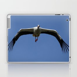 White Stork (Ciconia ciconia) Bird Wings Flapping Photograph Laptop Skin