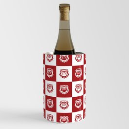 Red and White Nine Bulldog Cares Wine Chiller