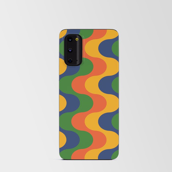 Retro Gradated Wave Pattern 327 Android Card Case