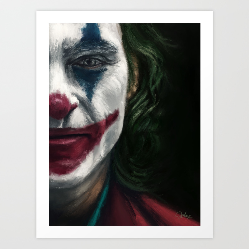 Joker Digital Painting Art Print By Johnpx Society6
