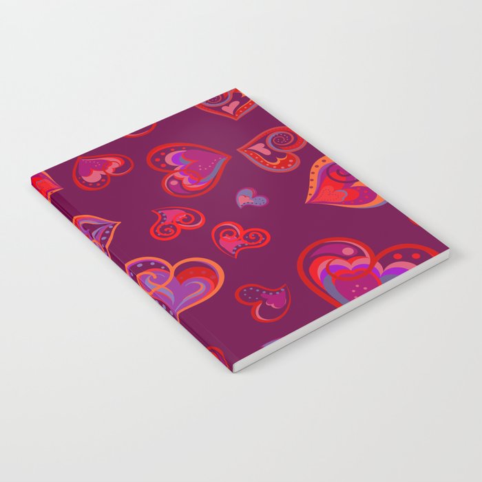 Fun seamless vintage love heart background in pretty colors. Baby announcement, Valentines Day, Mothers Day, Easter, wedding, scrapbook, gift wrapping paper, textiles. Notebook