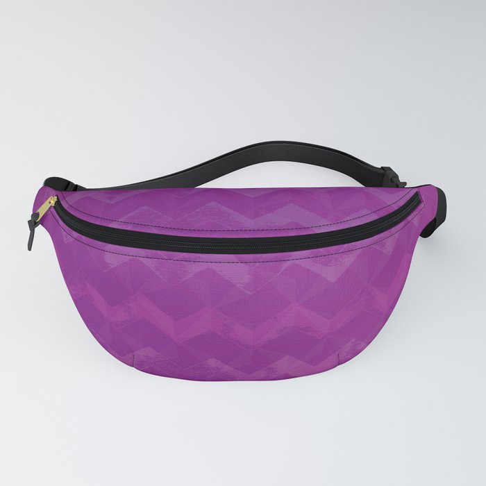 Magenta Jewel Tone and Chevrons Fanny Pack