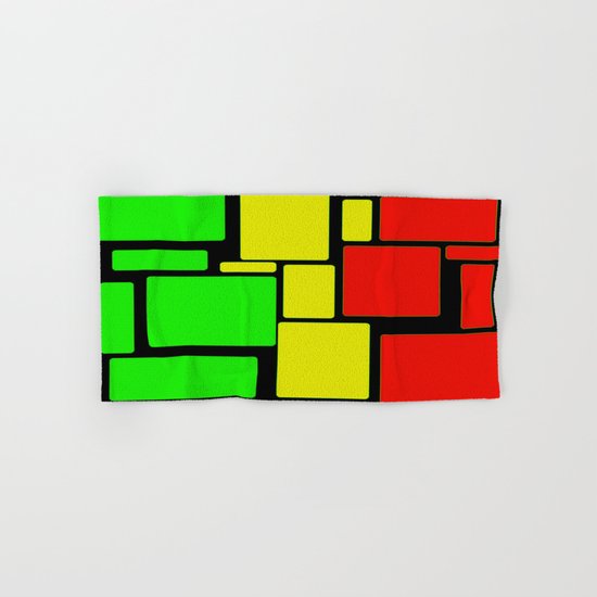 Ghanaian colors Hand & Bath Towel