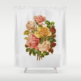 Rose Botanical Shower Curtain