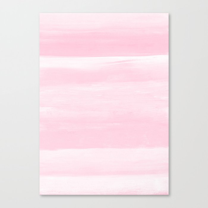 Soft Pink Watercolor Abstract Minimalism #1 #minimal #painting #decor #art #society6 Canvas Print