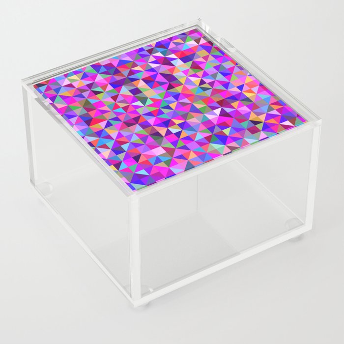 Pixels Pattern Design Acrylic Box
