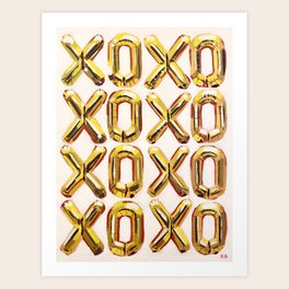 I Love You Like X O Art Print | Joy, Celebration, Love, Painting, Happy, Valentines, 0, Pop, Hug, Balloon 
