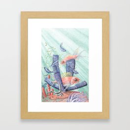 Squirrel Fish Reef Framed Art Print