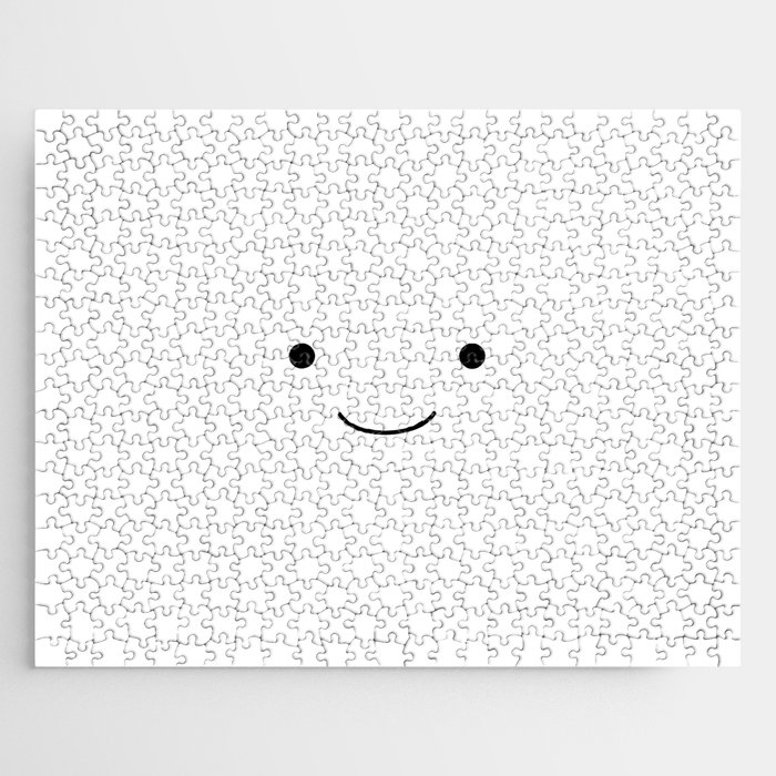 Happy 2 white Jigsaw Puzzle