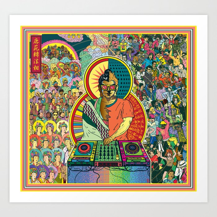 Life of Buddha - 7. Enlightenment and teaching  Art Print