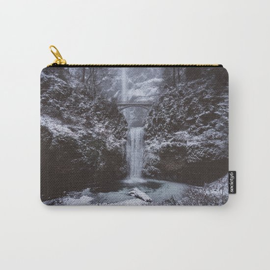 Winterland Waterfall #society6 Carry-All Pouch
