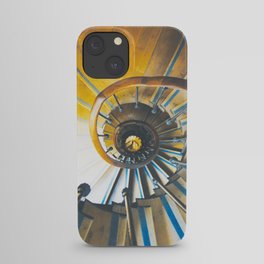 Spiral staircase of Arc de Triomphe in Paris iPhone Case