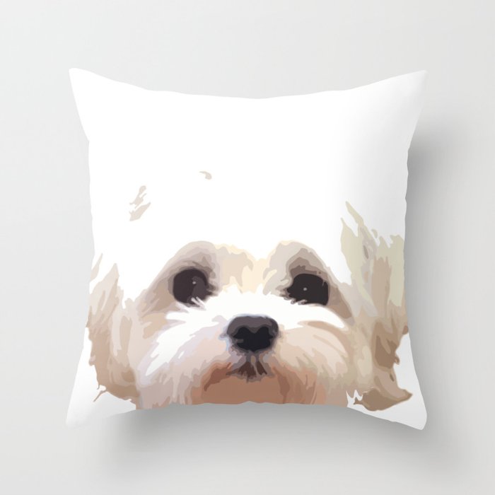 Cute Dog Throw Pillow
