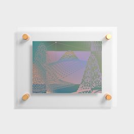 Data Science Gradient Floating Acrylic Print