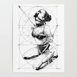 Shibari artwork - Rope art  Metal Print for Sale by PraetorianX