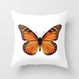 monarch butterfly Throw Pillow
