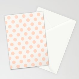 Vintage Dot Pale Peach Stationery Cards