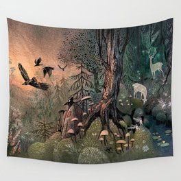 Wilderness Wall Tapestry by Ulla Thynell Society6