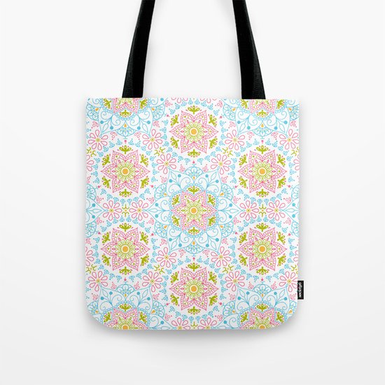 Mandala_ Spring Blue Sky Tote Bag