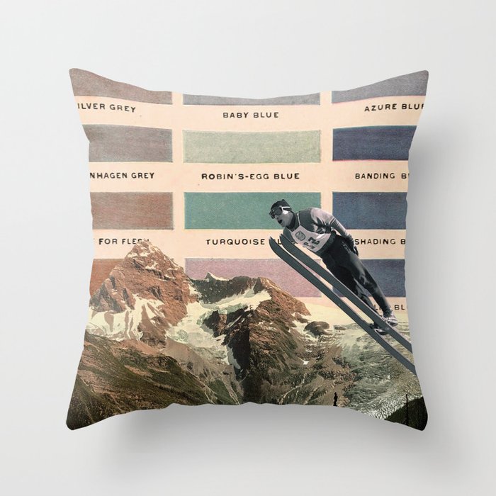 Ski Throw Pillow