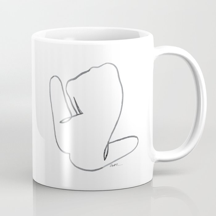 Woman Line Drawing (Back w/ Knee Up) Coffee Mug