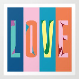Love is Colorful Art Print