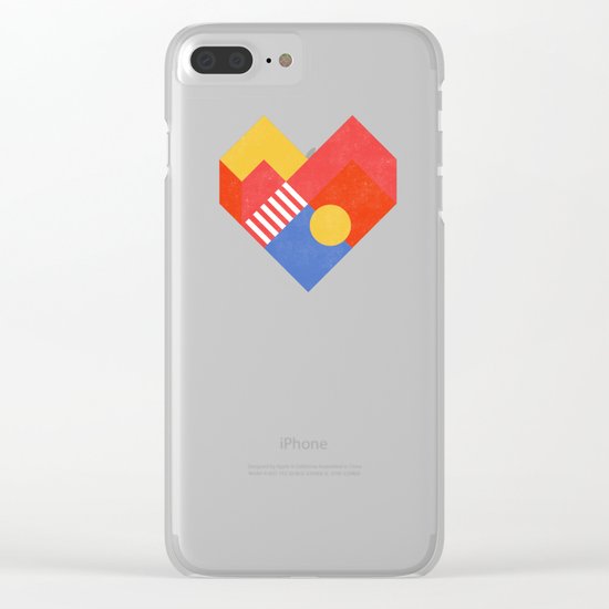 Heart Clear iPhone Case