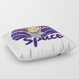 Monkey I Need More Space In Space Astronaut Floor Pillow