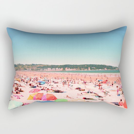 Greetings From The Most Colorful Of Beaches Rectangular Pillow