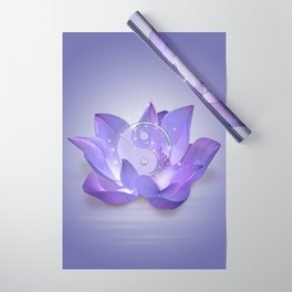 Very Peri Lotus and Yin Yang Wrapping Paper
