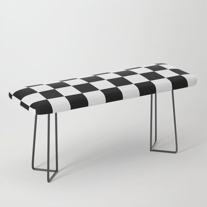 Checkered (Black & White Pattern) Bench