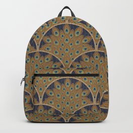 Peacock Art Deco Backpack
