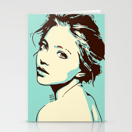 Blue Girl Looking Over Shoulder Portrait Digital Art Vector