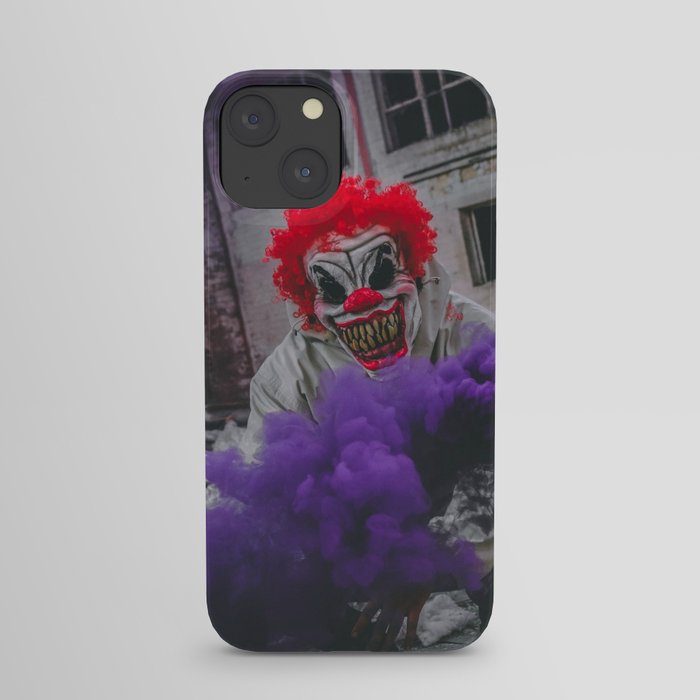 Halloween Scary Clown (Color) iPhone Case