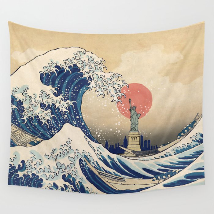 The Great Wave - New York Wall Tapestry