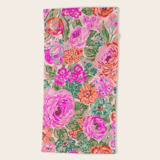 Flowers Beach Towel