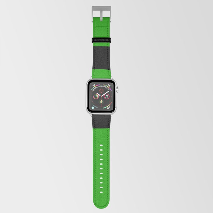 Letter P (Black & Green) Apple Watch Band