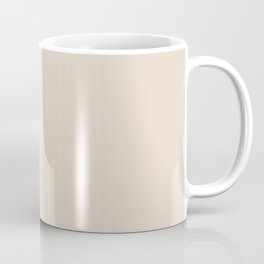 Fragile Beauty color. Warm neutral solid color plain pattern  Mug