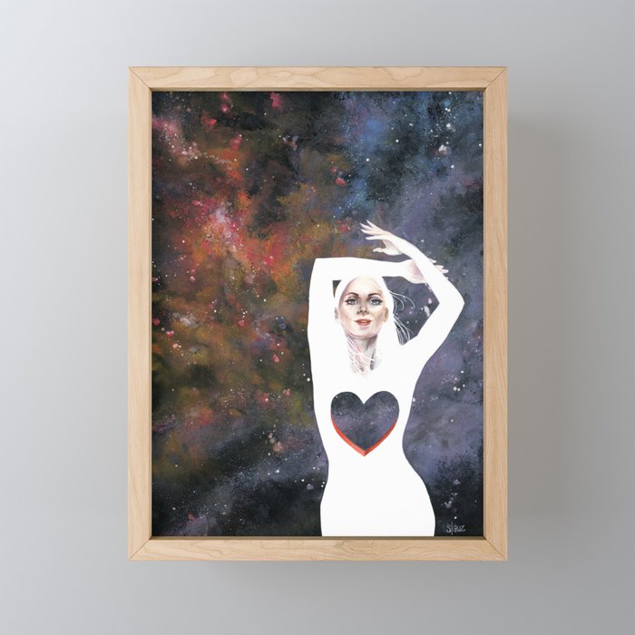 Love is infinite as the Cosmos Framed Mini Art Print