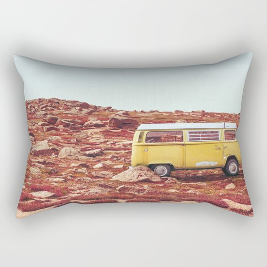 yellow Camper Rectangular Pillow