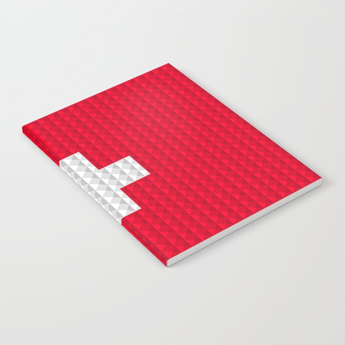 Swiss flag by Qixel Notebook