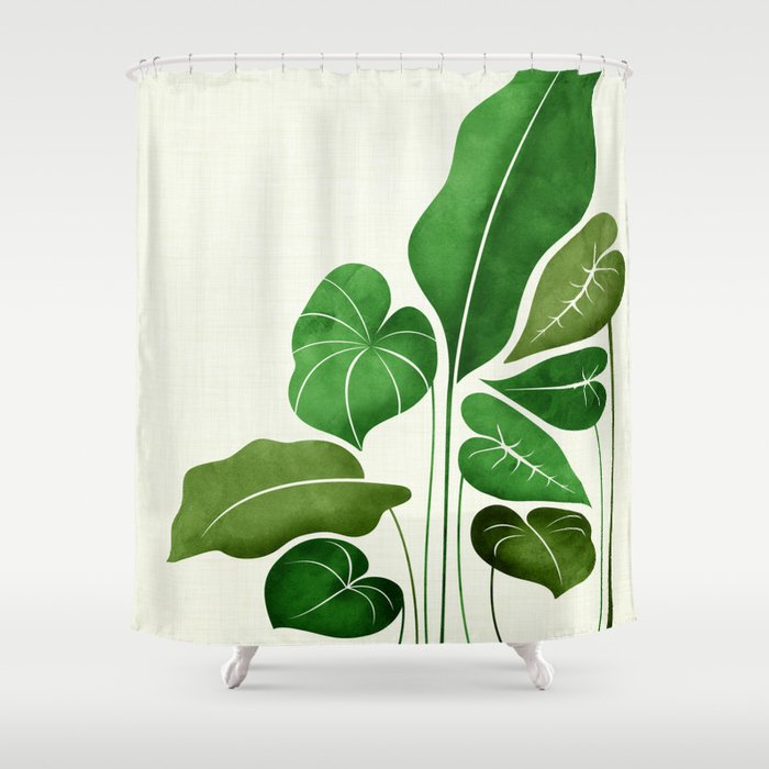 Cacophony Plant Illustration Shower Curtain