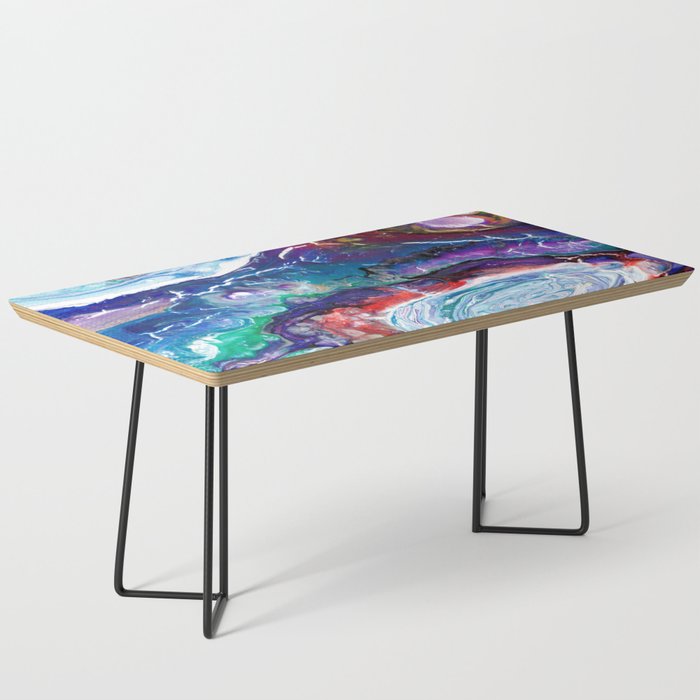 Space Fluid Abstract Coffee Table