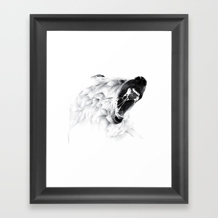 Angry Bear Framed Art Print