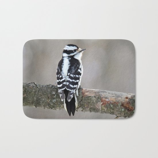 Stunning in Black and White Bath Mat