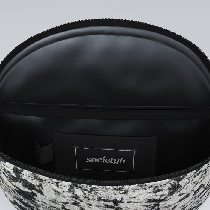Black and White Marble Fanny Pack by lindsaypixels | Society6