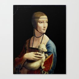 Leonardo da Vinci - The Lady with an Ermine Canvas Print