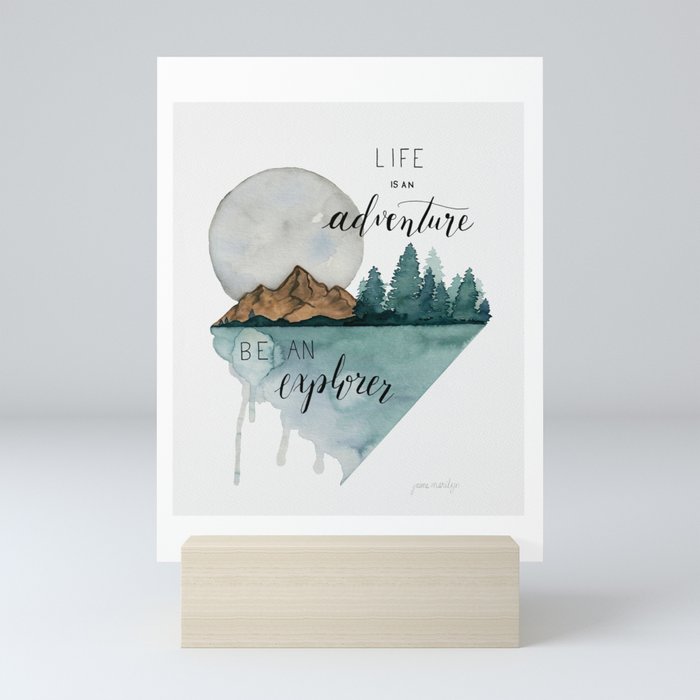 Life is an Adventure Mini Art Print