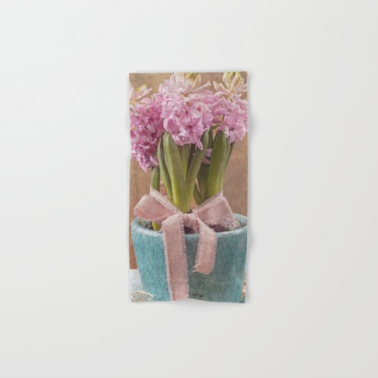Pink flowers Hand & Bath Towel