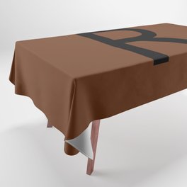 LETTER R (BLACK-BROWN) Tablecloth